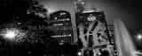 Panoramic The Love Sculpture with the New Comcast Tower black and white Pictures