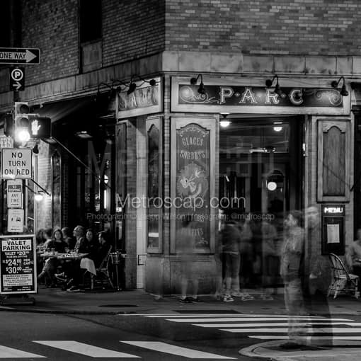 Stephen Starr's Parc on Rittenhouse Square -- Philadelphia Black and White Photos