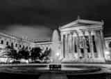 Horizontal The Philadelphia Art Museum at Night black and white Pictures