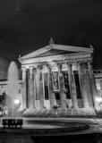 Vertical The Philadelphia Art Museum at Night black and white Pictures