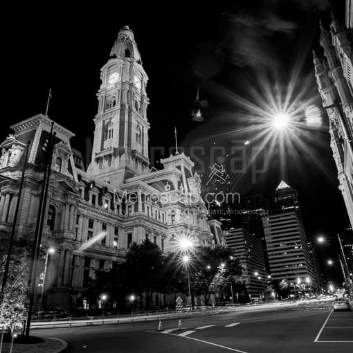 Philadelphia Black and White Photos of The Northeast Corner View of Philadelphia City Hall The Northeast Corner View of Philadelphia City Hall -- Philadelphia Black and White Photos