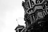 Horizontal Architectural Detail of Philadelphia City Hall black and white Pictures