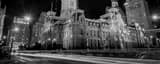 Panoramic Philadelphia City Hall at Night from JFK Plaza black and white Pictures