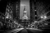 Horizontal Philadelphia City Hall on Centre Square black and white Pictures