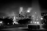 Horizontal The Philadelphia Skyline under Heavy Fog black and white Pictures