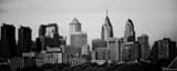 Panoramic The Philadelphia Skyline from the South Street Bridge black and white Pictures