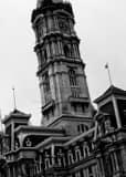 Vertical Philadelphia City Hall black and white Pictures