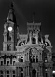 Vertical City Hall at Ten Forty PM black and white Pictures