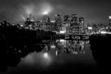 Horizontal The Philly Skyline Hidden Under Fog black and white Pictures