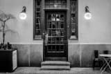 Horizontal The Rival Bros Coffee Entrance black and white Pictures