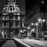 Square The South Facad of Philadelphia City Hall at Chestnut and Broad black and white Pictures