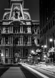 Vertical The South Facad of Philadelphia City Hall at Chestnut and Broad black and white Pictures