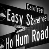 Square Easy Street and Ho Hum Road in Carefree Photography