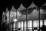 Horizontal The Gammage Auditorium black and white Photography