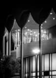 Vertical The Gammage Auditorium black and white Photography