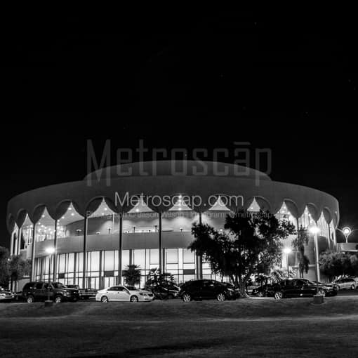 The Gammage Center at Night -- Phoenix Black and White Pictures