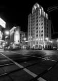 Vertical Luhrs Tower at Jefferson and First landscape black and white Photography
