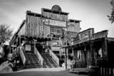 Horizontal The Mammoth Ghost Town Saloon black and white Photos