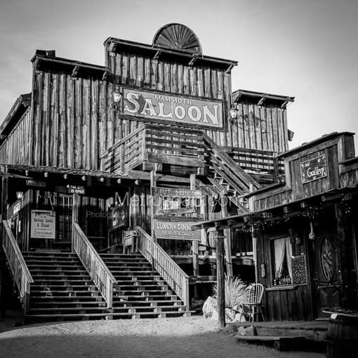 The Mammoth Ghost Town Saloon -- Phoenix Black and White Pictures