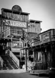 Vertical The Mammoth Ghost Town Saloon black and white Photos