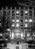 Vertical The Maricopa County Courthouse in Phoenix black and white Photography