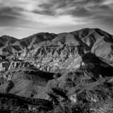 Square The Mazatzal Mountains from the Apache Trail black and white Photos