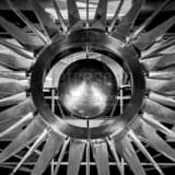 Square The Metal Sun on the Phoenix City Hall Building black and white Photos
