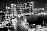 Horizontal The Phoenix Skyline Above Jefferson Ave black and white Photos