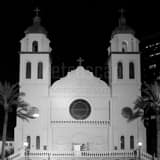 Square The Phoenix St. Mary's Basilica at Night Photography