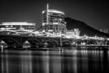 Horizontal Tempe at Night black and white Photos