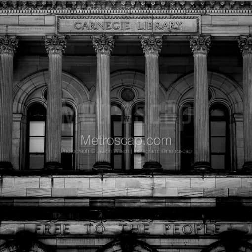 The Carnegie Library -- Pittsburgh Black and White Photos