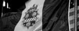 Panoramic The City of Pittsburgh Flag black and white Photos