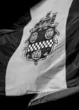 Vertical The City of Pittsburgh Flag black and white Photos