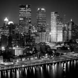 Square The Eastern Half of the Pittsburgh Skyline black and white Photos