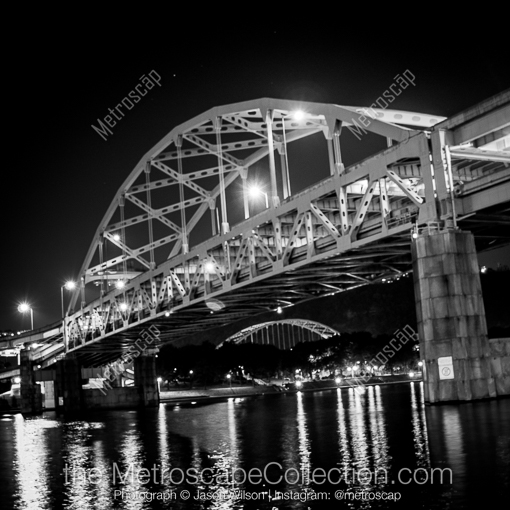 Pittsburgh Black and White Photos of The Fort Duquense Bridge over the Allegheny River The Fort Duquense Bridge over the Allegheny River -- Pittsburgh Black and White Photos
