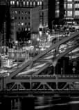 Vertical The Fort Pitt Bridge from the West End Overlook black and white Photos