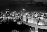 Horizontal A Grandview Avenue Overlooks The Pittsburgh Skyline black and white Photos