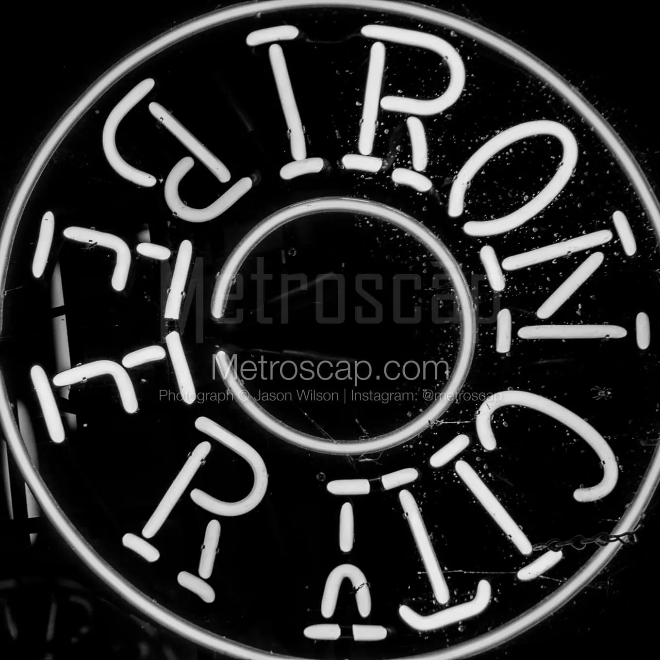 Pittsburgh Photography Black and White An Iron City Beer Neon Sign