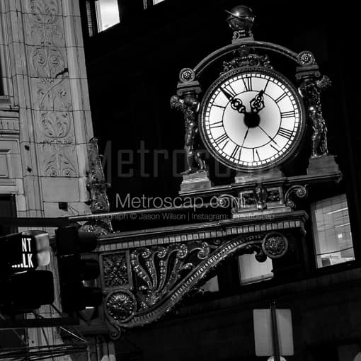 The Kauffmans Clock -- Pittsburgh Black and White Photos