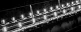Panoramic Lights and Rails on the Monongahela Incline  black and white Photos
