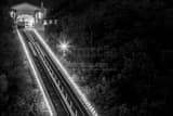 Horizontal The Monongahela Incline at Night black and white Photos