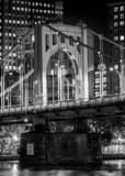 Vertical The Ninth Avenue Bridge black and white Photos