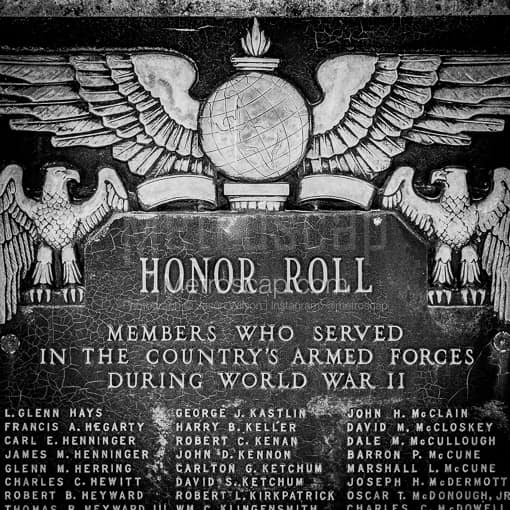 Pitt University WW2 Honor Roll Members -- Pittsburgh Black and White Photos