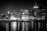 Horizontal The Pittsburgh Skyline from the Northshore Development black and white Photos