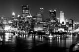 Horizontal The Pittsburgh Skyline from the West End Overlook black and white Photos