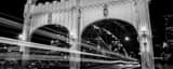 Panoramic The Smithfield Bridge at Night black and white Photos