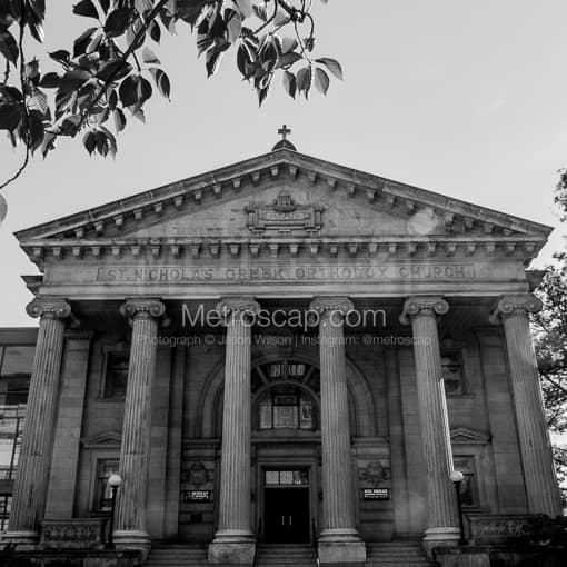 The St. Nicholas Greek Orthodox Church -- Pittsburgh Black and White Photos
