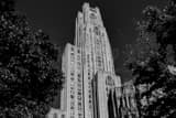 Horizontal The Cathedral of Learning black and white Photos