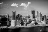 Horizontal A Thunderhead Over Downtown Pittsburgh black and white Photos