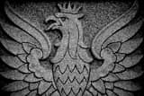 Horizontal The Eagle on the Polish Memorial in Poland Ohio black and white Photos